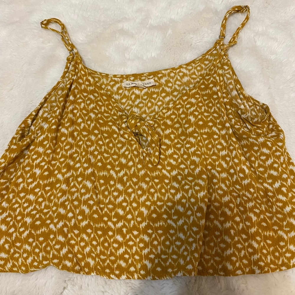 Tie tank top